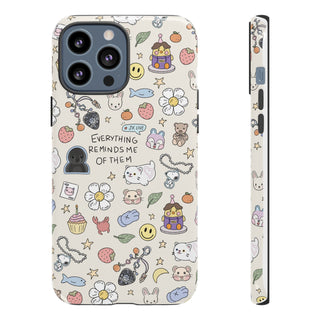 'Everything Reminds Me Of Them' Double-Layered Protection Phone Case