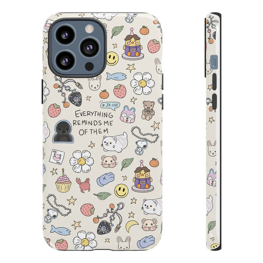 'Everything Reminds Me Of Them' Double-Layered Protection Phone Case