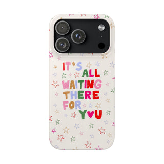 It's All Waiting There For You Pastel Stars Protective Snap Case
