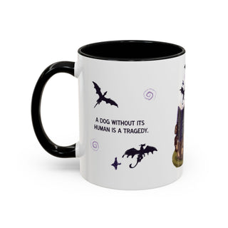 Fourth Bone Dachshund Lover Coffee Mug — "A Dog Without Its Human Is a Tragedy" Accent Mug