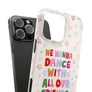 We Wanna Dance With All Our Friends Colourful Star Protective Snap Case