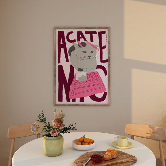 Acatdemic Cat Print