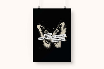 Bangtan Butterfly Art Print without a frame