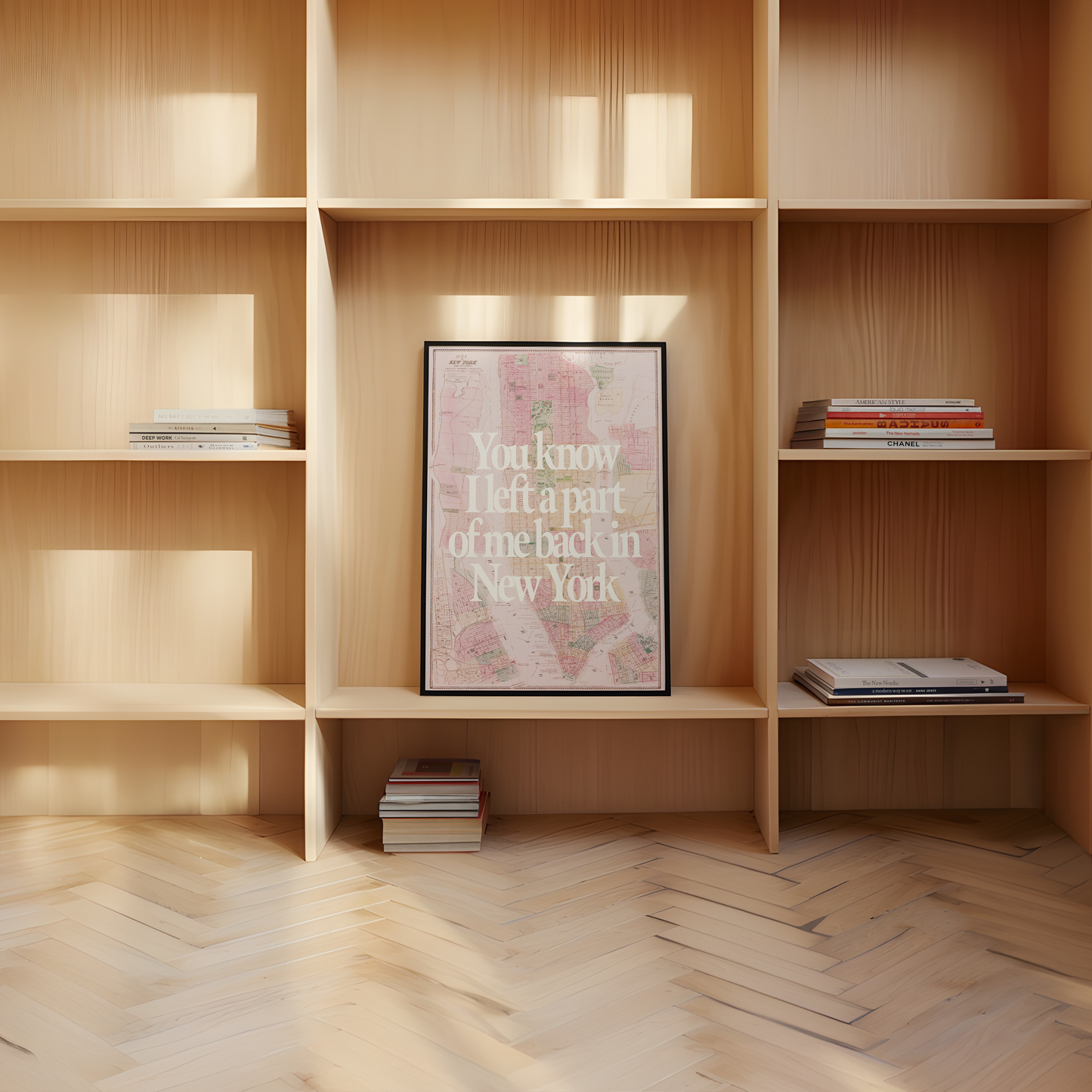 Part of Me Back in New York Art Print (Pink)