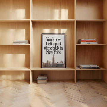 Part of Me Back in New York Art Print without a frame
