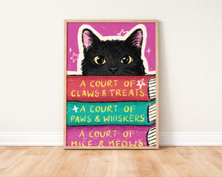 Custom Pet Fantasy Book Lover Artwork + Print