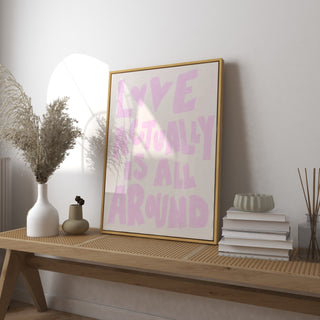 Love Actually is All Around DIGITAL DOWNLOAD (Pastel Pink)