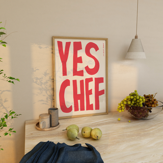 Yes Chef Art Print