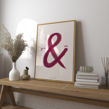 You and Me Art Print without a frame