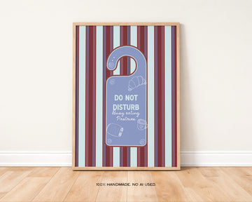 Busy Eating Pastries DND Art Print without a frame