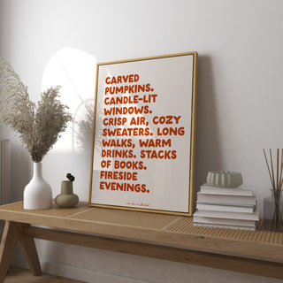 Carved Pumpkins Art Print Poster
