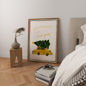 Christmas in New York Print without a frame