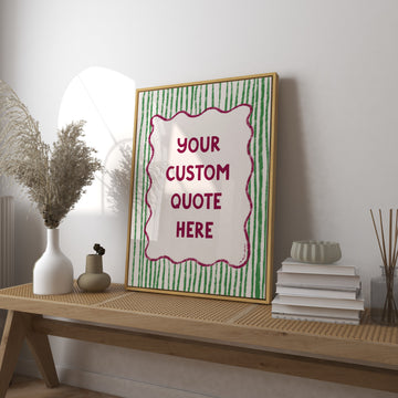 Custom Quote or Lyric Art Print without a frame