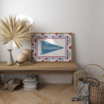 Customizable Flag Art Print (Landscape) without a frame