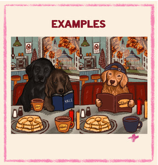 Custom Dog Illustration – Woofs Diner