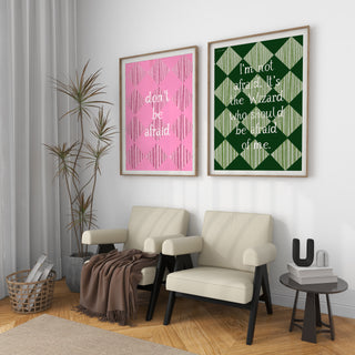 Don't Be Afraid Set of 2 Art Prints