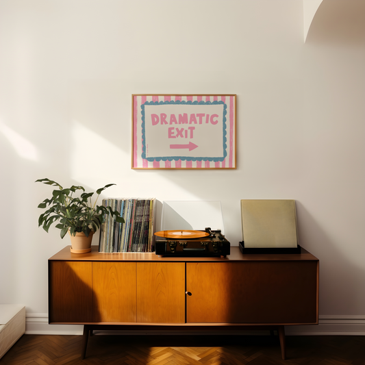 Dramatic Exit Art Print