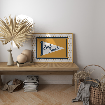 East Coast Flag Art Print without a frame