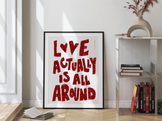 Love Actually is All Around DIGITAL DOWNLOAD (Burgundy)