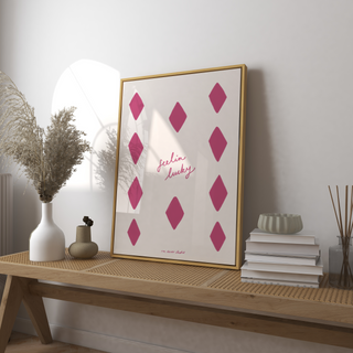 Feelin Lucky Diamond Card Print
