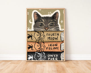 Fourth Meow Reading Fantasy Book Print