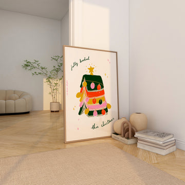 Fully Booked This Christmas Print without a frame