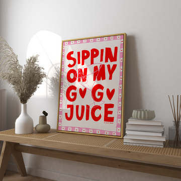 Go Go Juice Art Print without a frame