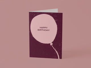 Happy Birthday Balloon Greetings Card