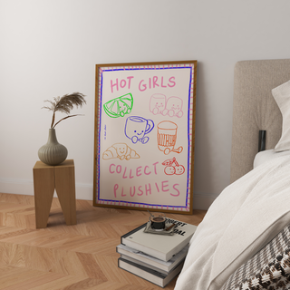 Hot Girls Collect Plushies Art Print