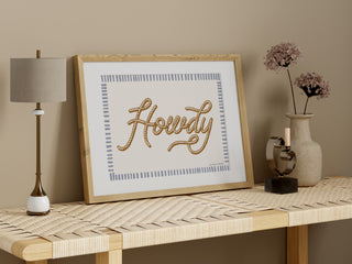 Howdy Art Print