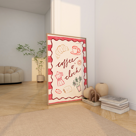 Coffee O’Clock Print DIGITAL DOWNLOAD