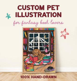 Custom Dog Illustration – Fantasy Room