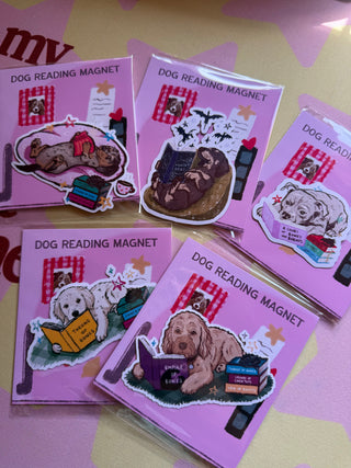 Dog Fantasy Reading Magnet Set of 5