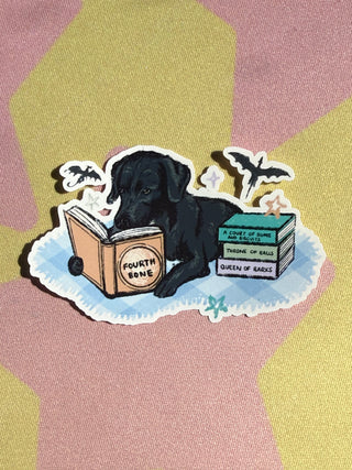 Black Dachshund Dog Fantasy Reading