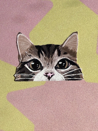 Peekaboo Tabby Cat Sticker
