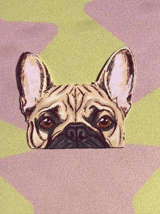 Peekaboo Frenchie Sticker