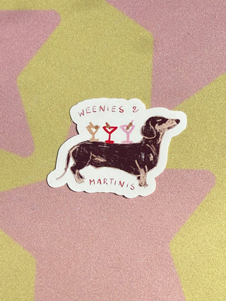 Weenies and Martinis Sticker
