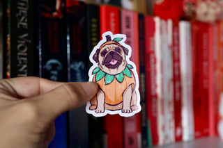 Pug-kin Dog Pumpkin Autumn Sticker