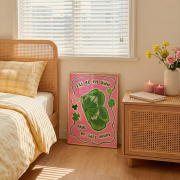 Safe Hands Art Print | Music Pop Wall Art without a frame
