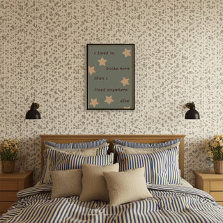 Lived in Books More Than Anywhere Else Art Print | Book Lover Wall Art