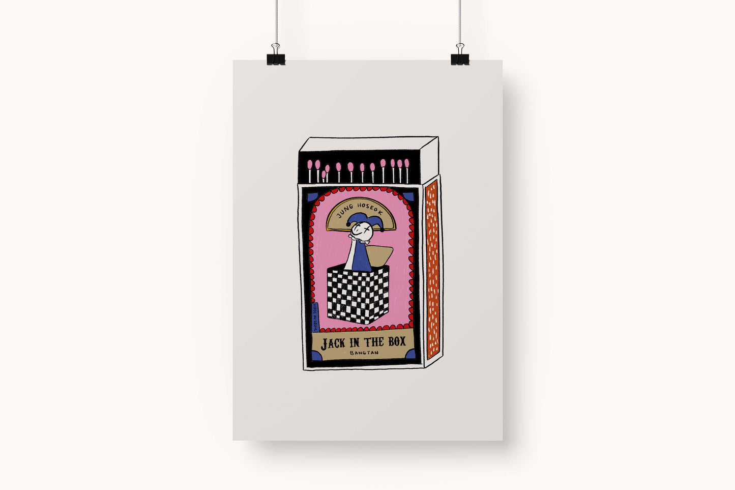 Bangtan Members Matchbox Prints