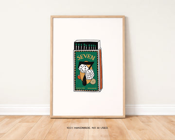 Bangtan Members Matchbox Prints without a frame