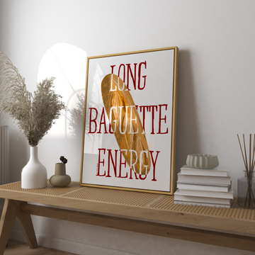 Long Baguette Energy Art Print without a frame