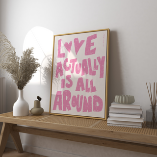 Pink Love Actually Is All Around DIGITAL DOWNLOAD