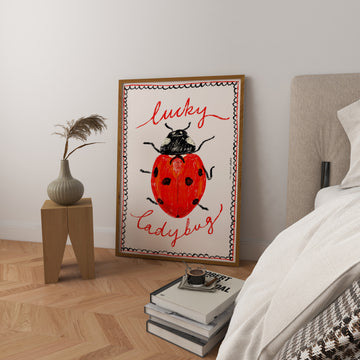 Ladybug Print without a frame