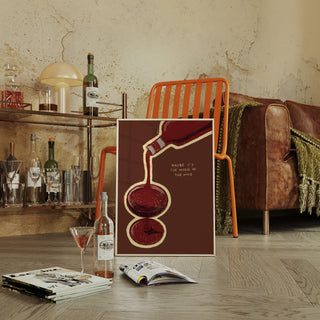 Magic in The Wine Art Print | Wine Lovers Wall Decor