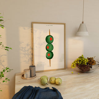 Martini Olives Print