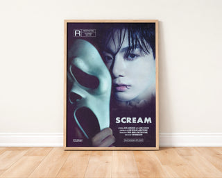 Jungkook Scream Halloween Movie Poster Print