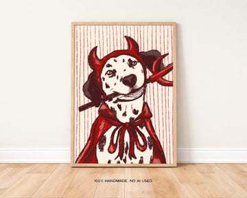 Devilmatian Dalmatian Halloween without a frame
