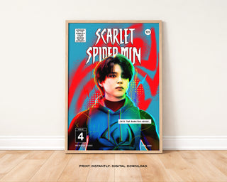 Scarlet Spider-Min Comic Book Art Print